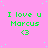 A static image with a pink background and light blue dots, displaying repeated green text "I love u Marcus" followed by a heart symbol in the same color.