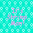 Cyan background with repeating white circular patterns and four identical pink text blocks reading "It's Shrimp Man!" arranged in a