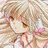 A 48x48 pixel buddy icon featuring a stylized anime character with blonde hair and closed eyes on the left, paired with