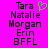 A static image with a bright pink background displays stacked text and a green pixelated heart symbol above the top text line.