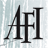 Static 48x48 pixel icon featuring bold black serif letters AFI against a light blue-gray gradient background with subtle vertical lines.