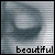 A 4x3 contact sheet of a grayscale animated icon showing repeated text "beautiful" beneath abstract curved shapes that shift slightly across frames.