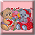 Pixelated image of stuffed animals and text on a pink background with four distinct sections.