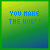 Animated contact sheet of 18 frames showing a pixelated text animation with changing letters on a green-to-blue gradient background.
