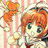 A 48x48 pixel buddy icon featuring a cartoon character with orange hair and green eyes on the left, paired with text reading "Anime IM" and "c0m" on a black background to the right.