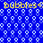 Blue background with repeating white bubble patterns and yellow text reading 'bubbles<.' at top and bottom.