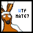 Animated contact sheet of a cartoon kangaroo with white headband and blue text "HTF HATE?" across 20 frames showing subtle animation changes in text color, eye expression, and small heart symbols.