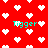 Red background with white pixelated hearts and cyan "Tigger" text repeated across the image.