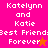 Pixelated text and star symbols on a split background of pink, red, and orange sections.