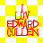 Red text reading "LW EDWARD CULLEN" on a yellow and white checkered background with a starburst pattern.