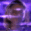 Pixelated purple and blue background with brown and black shapes resembling a character's face and head, showing slight animation changes.