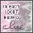 Static image with text "IN FACT I DON'T HAVE A clue" over pink and gray cloud-like background, repeated in pattern