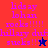 Pixelated text and star symbols on a split background with red, purple, and blue sections.