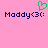 Pixelated pink background with dark blue text 'Maddy<3<' and a green heart symbol above the left instance.