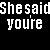 Animated text-based icon with repeating phrases in pink, white, and blue on black background; partial words transition from 'youre' to 'CRAZ', then 'only for you baby'.