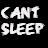 A split-frame contact sheet showing a pixelated clown face on the right and text reading "CAN'T SLEEP" above "clowns will EAT ME" on the left, with visible dithering and anti-aliasing in the text.