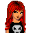 Pixel art of a character with red hair and black clothing, accompanied by text fragments 'Your so cold.', 'But you feel alive', and 'o.0' on white background.
