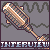 Pixel art animation of a vintage microphone with a wavy line background, displaying the word 'INTERVIEW' in blue text across the top