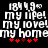 Pixelated white text on black background with red star symbols, displaying repeated phrases and a single red star variation across two identical frames.