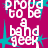 A static contact sheet of a 48x48 pixel animated icon showing repeated text "proud to be a band geek" on a magenta background with cyan starbursts, displayed in a 2x2 grid layout with gray transparency background.