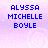 Pixelated blue text on a light purple background with faint circular patterns, partially obscured by a gray rectangle.