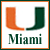 A pixelated logo featuring a large orange 'U' and dark green 'U' forming a stylized 'U' shape with 'Miami' text below, all within a white square bordered by orange and dark green.