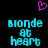 A static contact sheet of two identical animated frames showing a pixelated turquoise text design with a pink heart symbol above, on a black background.