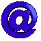 @ symbol in blue and red variations with 3D rotation effects on gray background.