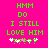 Green pixelated text on bright pink background with animated flower icons below the text.