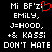 Static pixel art displays text with a red heart symbol replacing the apostrophe in 'Mi BF'z' on the left side, against a black background.