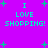 Pixelated cyan text on bright purple background with scattered green plus signs, repeating 'I LOVE SHOPPING!' in two