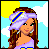 Animated contact sheet showing a softball-themed cartoon character in various poses and outfits with text panels, all rendered in pixel art style.