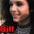 Six- of Bill Kaulitz images with red text overlays and a central 'Love' graphic, all in low-resolution pixelated style
