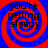 Four identical spiral patterns with red and blue concentric rings, each containing the text "you're getting sleepy" in black font.
