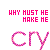 Pixelated text and symbols arranged in a pattern with repeated phrases, varying colors, and small decorative elements