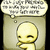 A yellow cartoon character with closed eyes and a raised finger appears in two , each with identical speech bubbles containing text about friendship