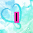Four distinct heart-shaped icons with text overlays on colored backgrounds, each icon featuring a single word or letter.