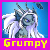 Animated contact sheet of a Neopets character with white hair and blue skin, displaying eight sequential frames showing subtle facial expression changes against a solid blue background.
