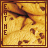 identical square showing chocolate chip cookies with vertical text "EAT THE" on the left edge, each bordered by a thin brown frame
