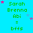 Green text on cyan background lists names and 'bffs' with pink and blue stars scattered across the image.