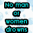Pixelated text in cyan letters on a blue and white background with visible water droplets.