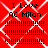 Red background with white diamond lattice pattern, black text "I Love AC Milan" repeated four times, and of black dots below text