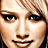 A 4-frame contact sheet of a pixelated animated icon featuring a woman with blonde hair, showing subtle facial expression changes across frames and wearing a black top with a silver chain necklace.