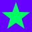 Four green stars on a purple background, arranged in two of two
