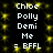 Static pixel art displays repeated text labels over a black background with yellow star-like patterns.