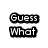 Pixelated image with text 'Guess What' above a yellow chicken character on black background, displaying 'chicken butt!' in white text.