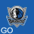 Two side-by-side animated frames of a pixelated silver and blue icon with text below each frame on a solid blue background.
