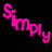 A static contact sheet of six animated frames showing pink pixelated text on a black background, with varying letter opacity and positioning across the grid.