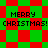 Pixelated red and green checkered background with "MERRY CHRISTMAS!" text in black block letters across four quadrants.