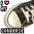 four and four shows sneakers with a heart icon above text reading 'CONVERSE' in various color schemes, including red, orange, green, blue, purple, yellow, cyan, and rainbow